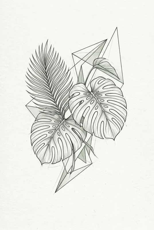 Scandinavian Botanical Line Art Prints