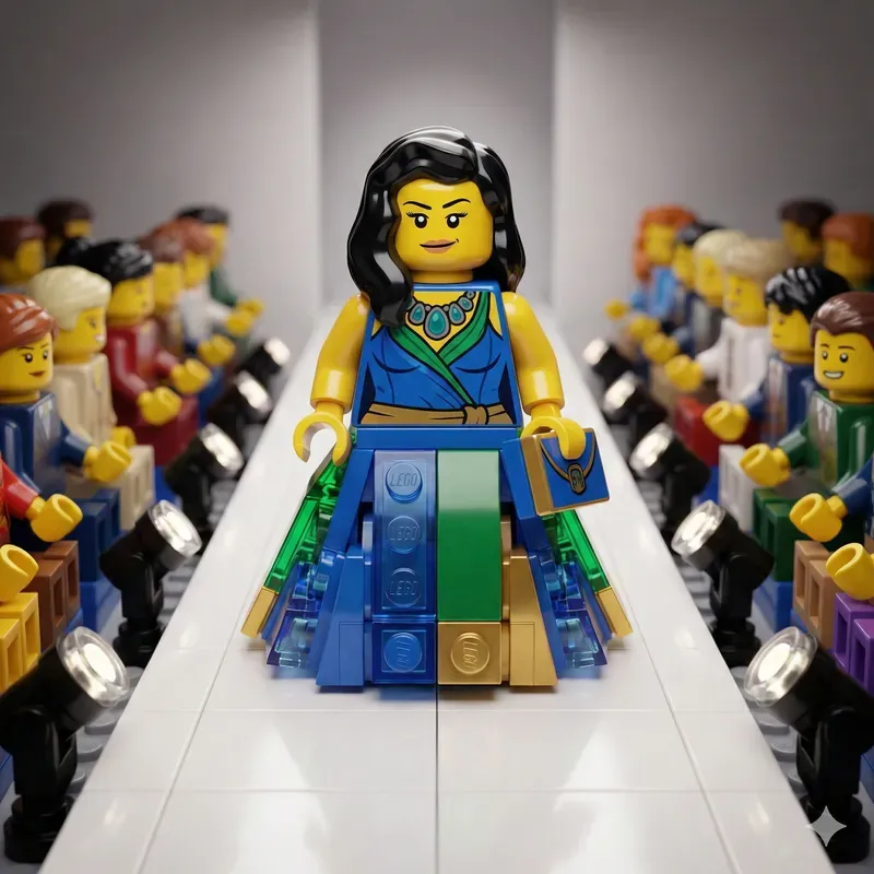 Custom Lego Fashion Runway Models