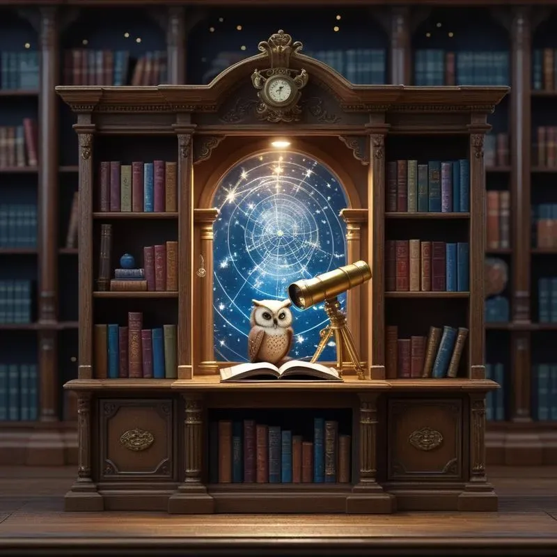 3D Miniature Cozy Animal Book Nooks
