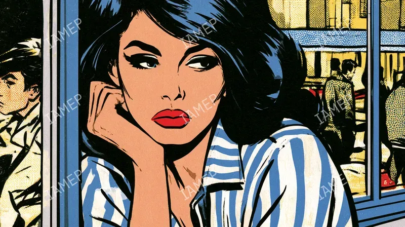 Retro Popcomic Editorial Scenes