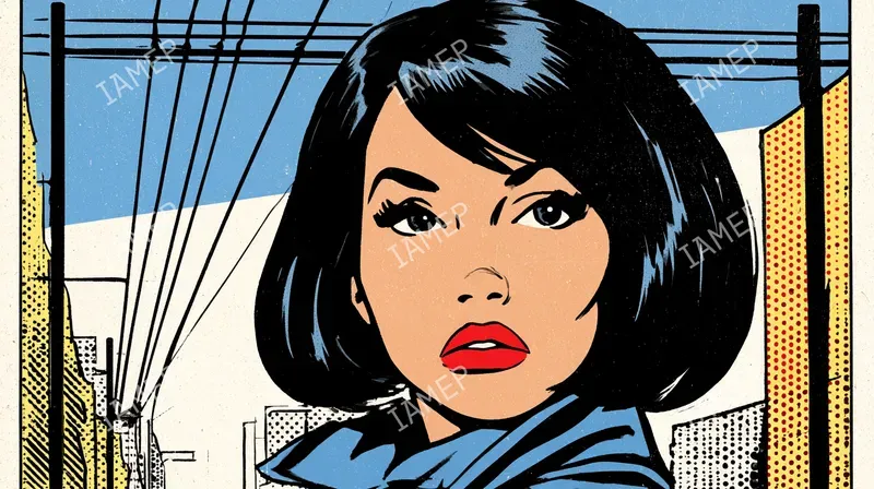 Retro Popcomic Editorial Scenes