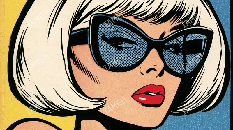 Retro Popcomic Editorial Scenes