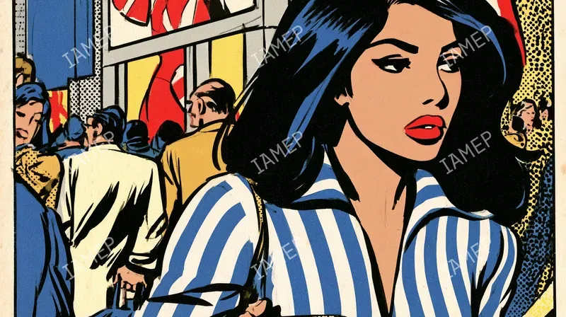 Retro Popcomic Editorial Scenes