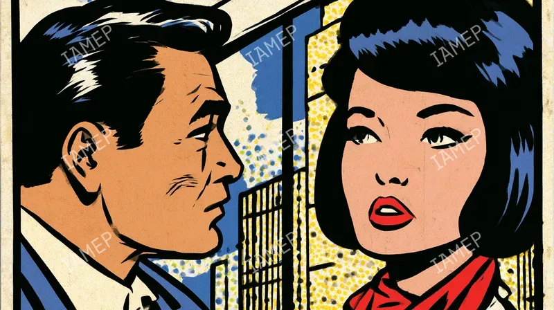Retro Popcomic Editorial Scenes