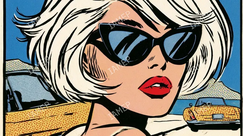 Retro Popcomic Editorial Scenes