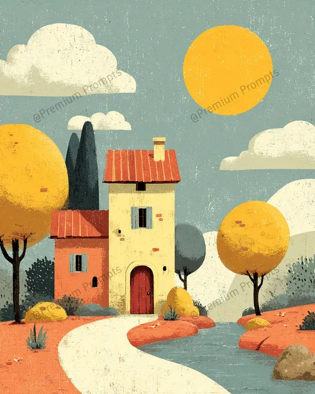 Whimsical Pastel Storybook Illustrations