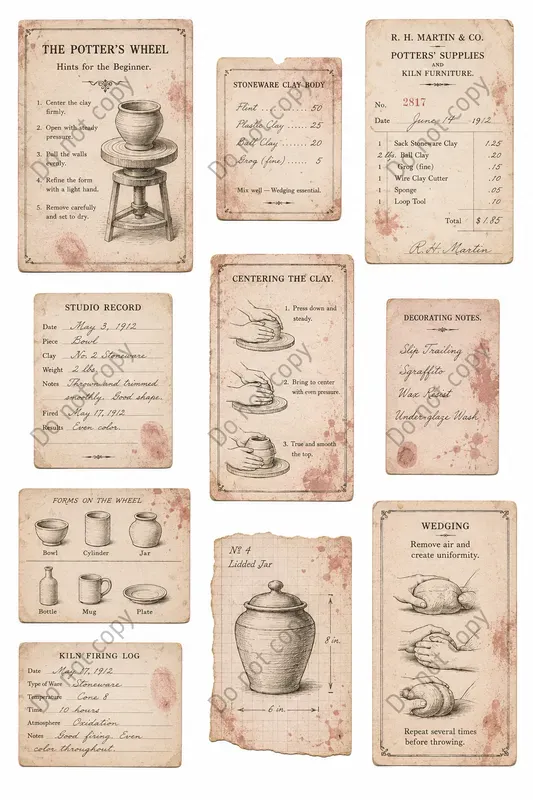 Vintage Artist Studio Ephemera