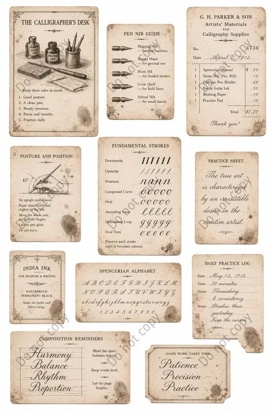 Vintage Artist Studio Ephemera