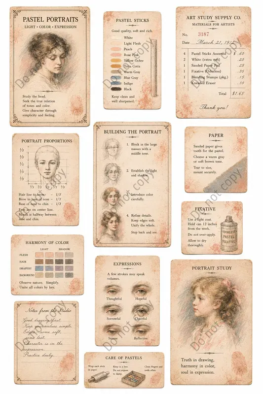 Vintage Artist Studio Ephemera