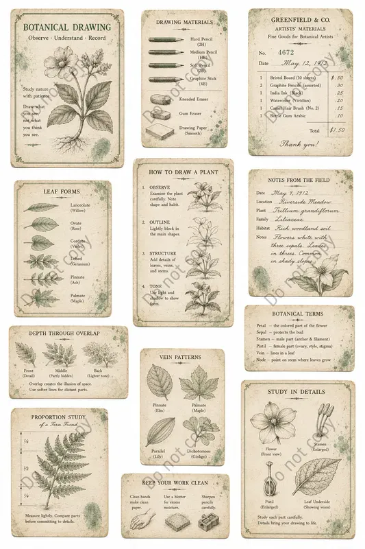 Vintage Artist Studio Ephemera