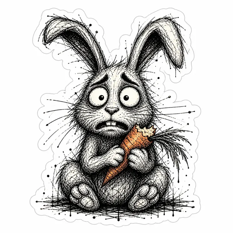 Scribble Sketch Sticker Art
