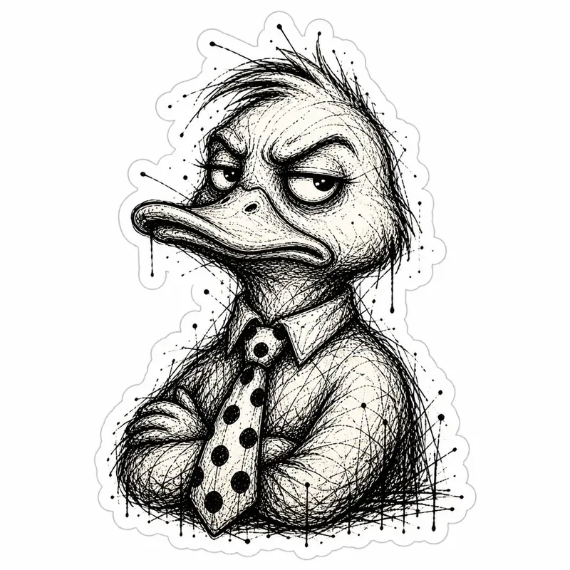 Scribble Sketch Sticker Art