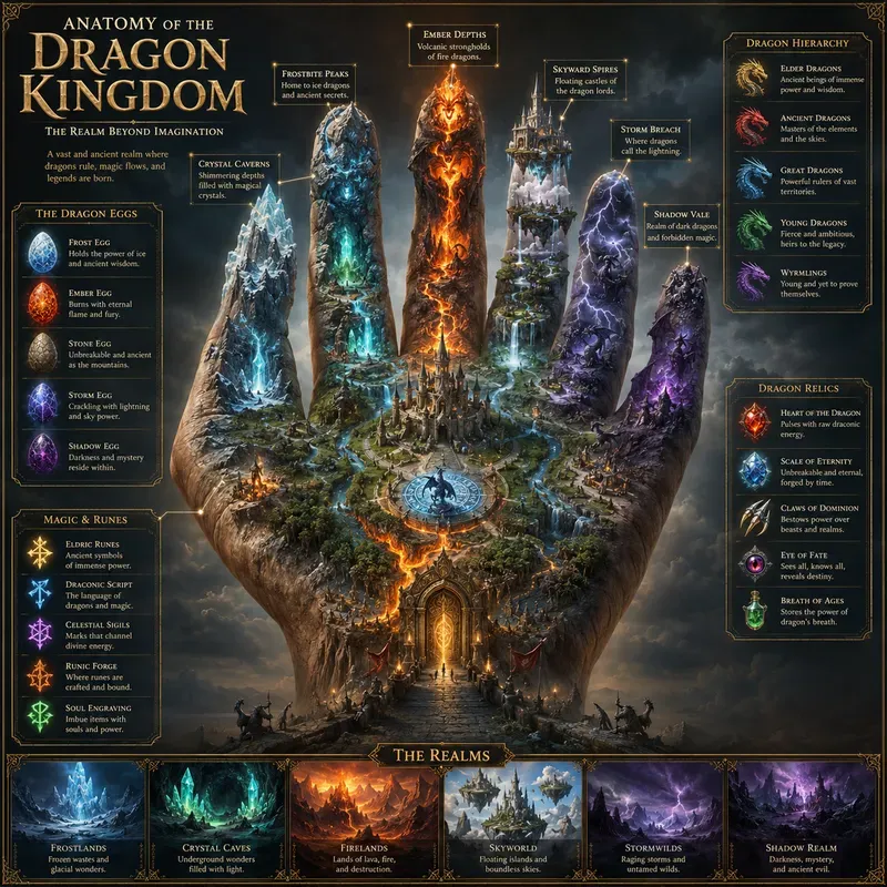 Mystic Hand Anatomy Posters