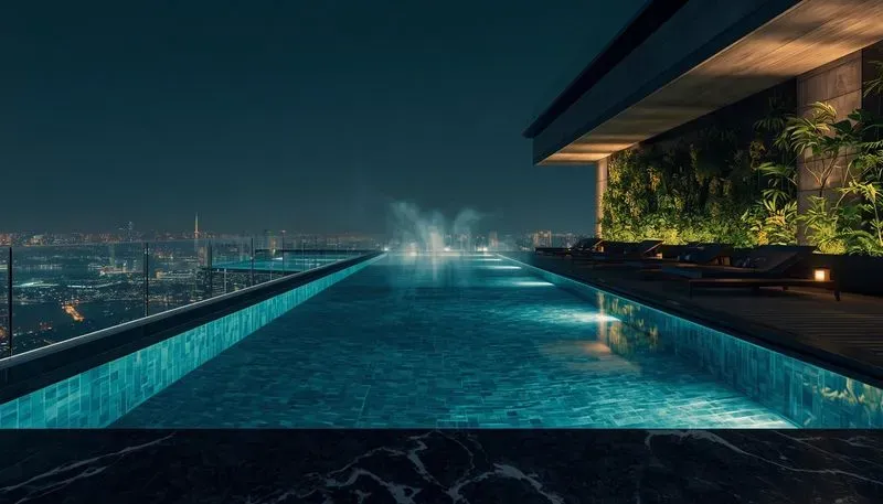 Cinematic Luxury Rooftops Nightlife