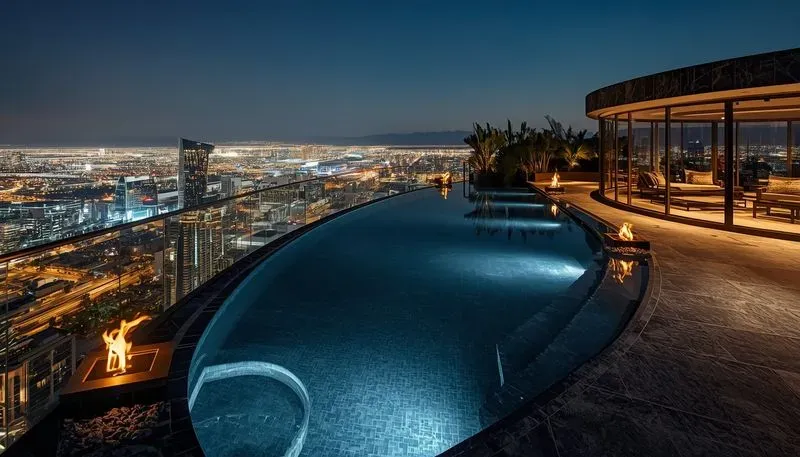 Cinematic Luxury Rooftops Nightlife