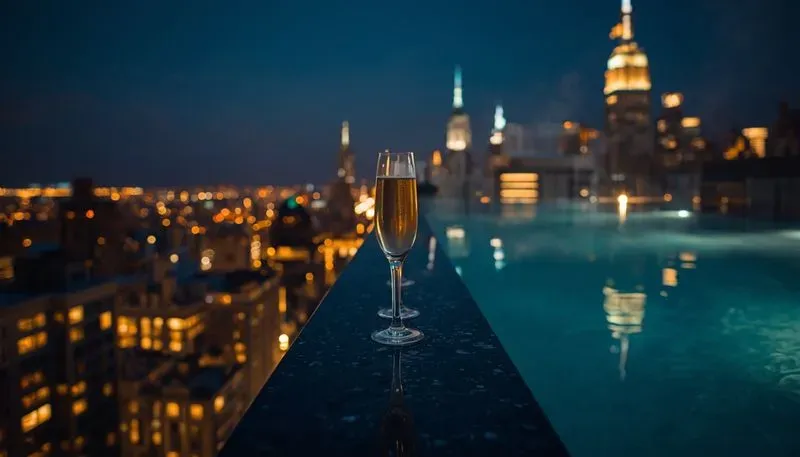 Cinematic Luxury Rooftops Nightlife