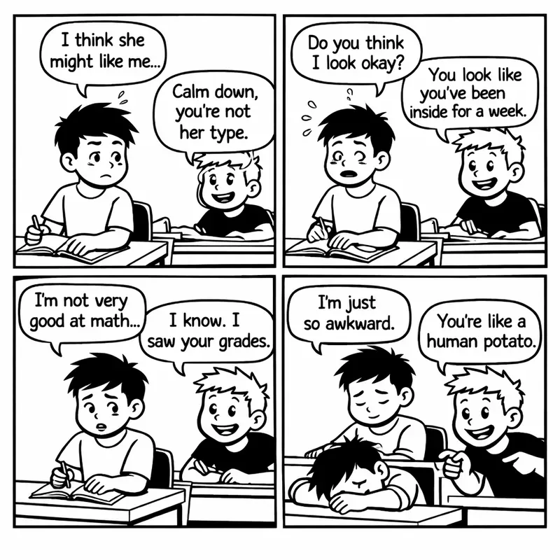 Relatable Life Moments Comic Generator