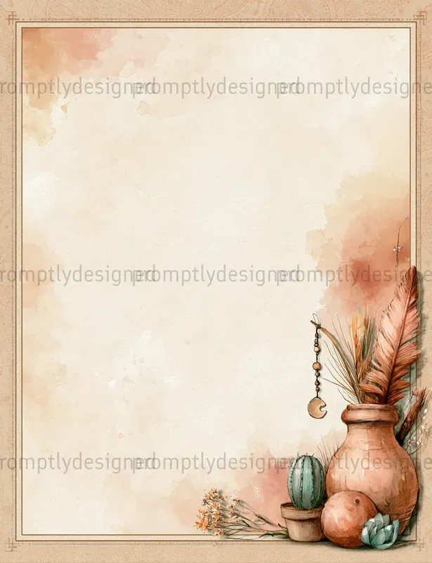 Desert Boho Junk Journal Pages