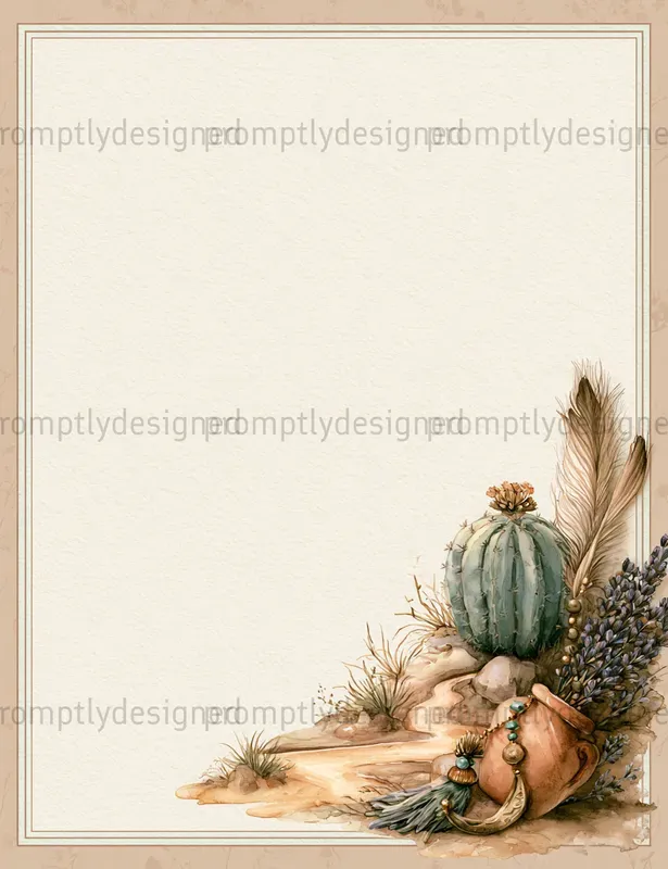 Desert Boho Junk Journal Pages