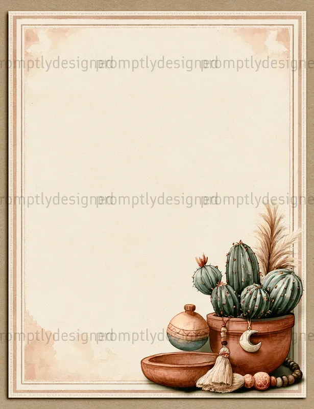Desert Boho Junk Journal Pages