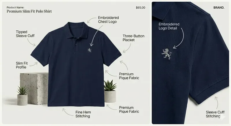 Clothing Feature Detail Pros
