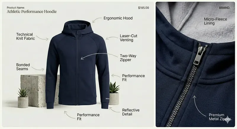 Clothing Feature Detail Pros