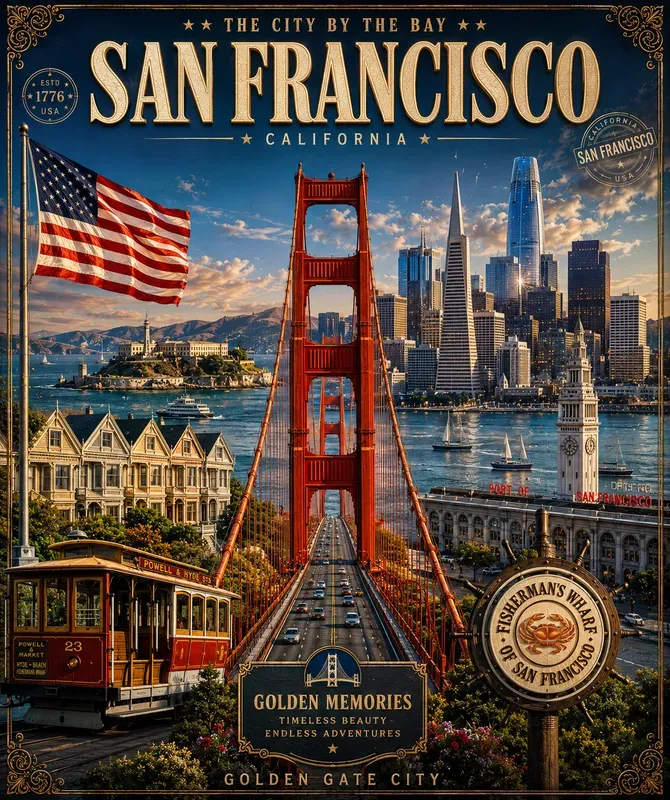 Patriotic Landmark Collage Generator