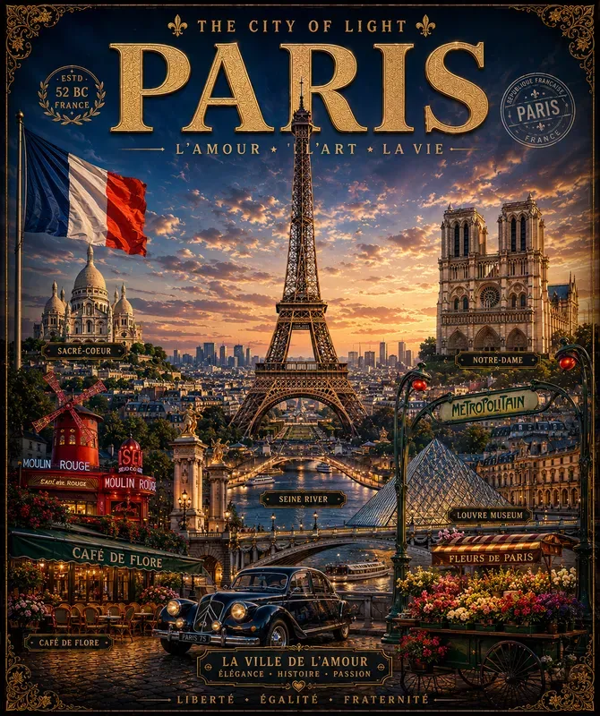 Patriotic Landmark Collage Generator
