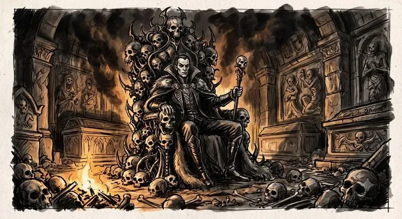 Dark Fantasy Charcoal Art
