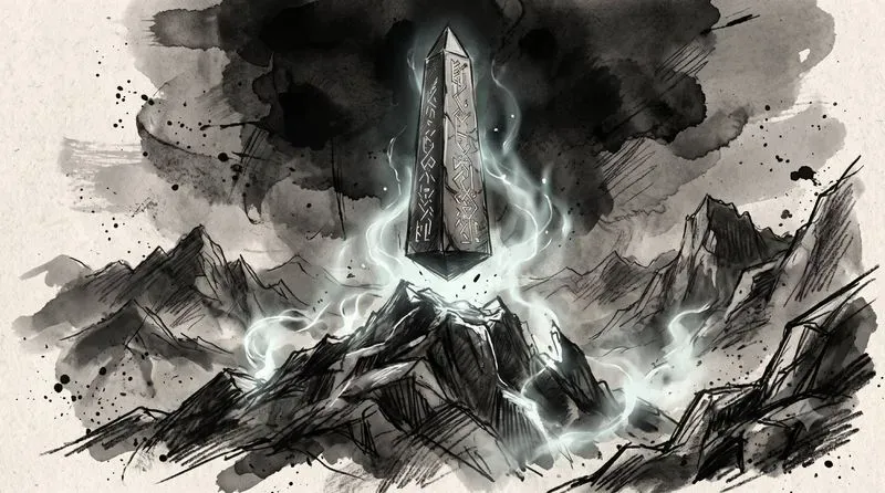 Dark Fantasy Charcoal Art