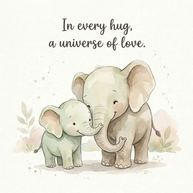 Cute Watercolor Love Quote Illustrations