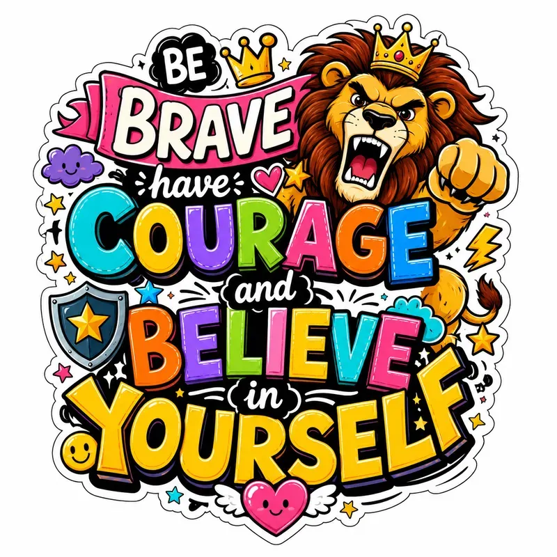 Cute Doodle Quote Stickers