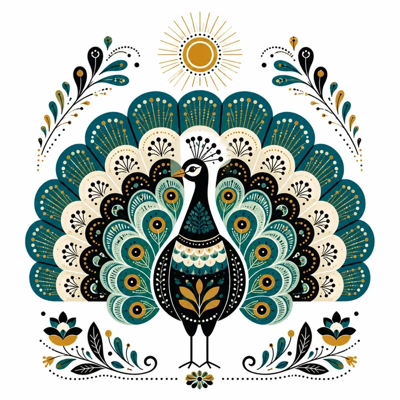 Modern Folk Animal Poster Generator