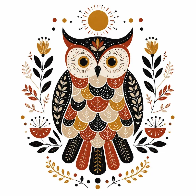 Modern Folk Animal Poster Generator