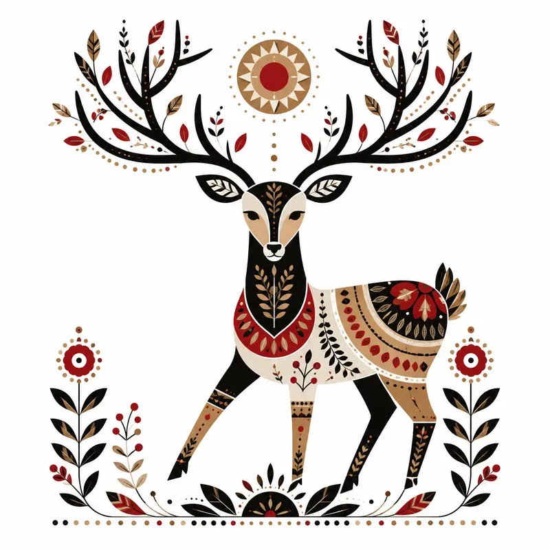 Modern Folk Animal Poster Generator