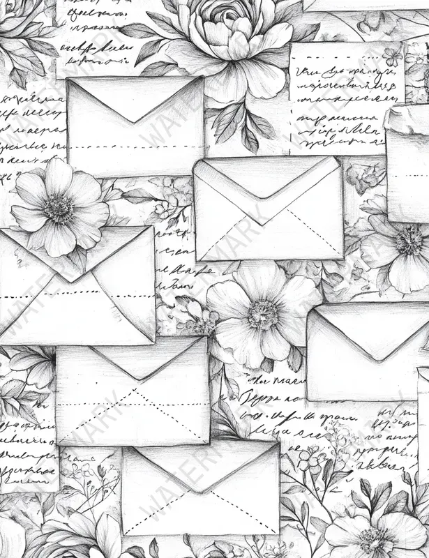 Black And White Printable Stamp Papers