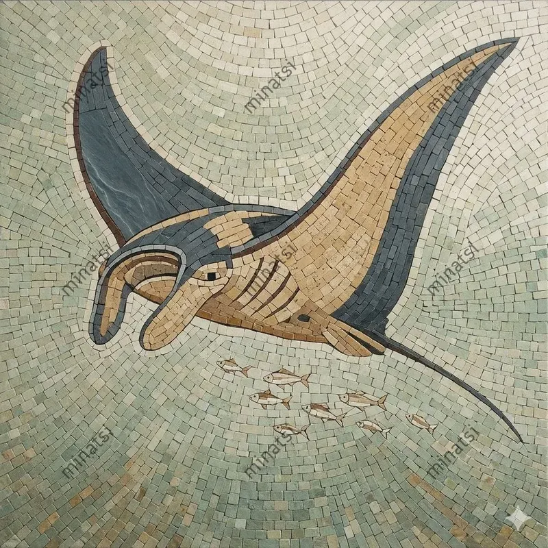 Ancient Mosaic Marine Life Collections