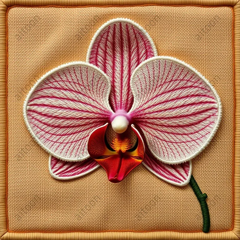 Embroidered Flowers