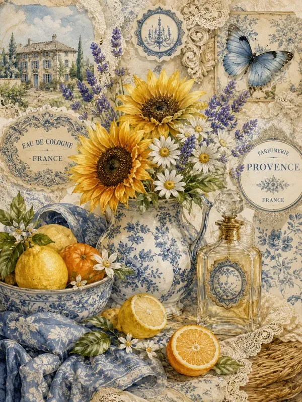Summer Vintage Collage Junk Journal Pages