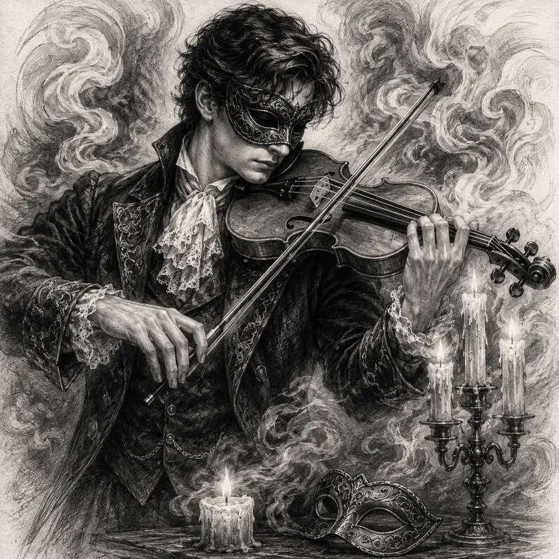 Dramatic Pencil Sketch Art
