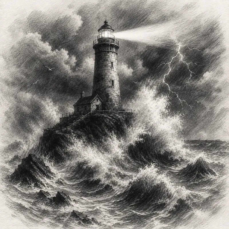 Dramatic Pencil Sketch Art