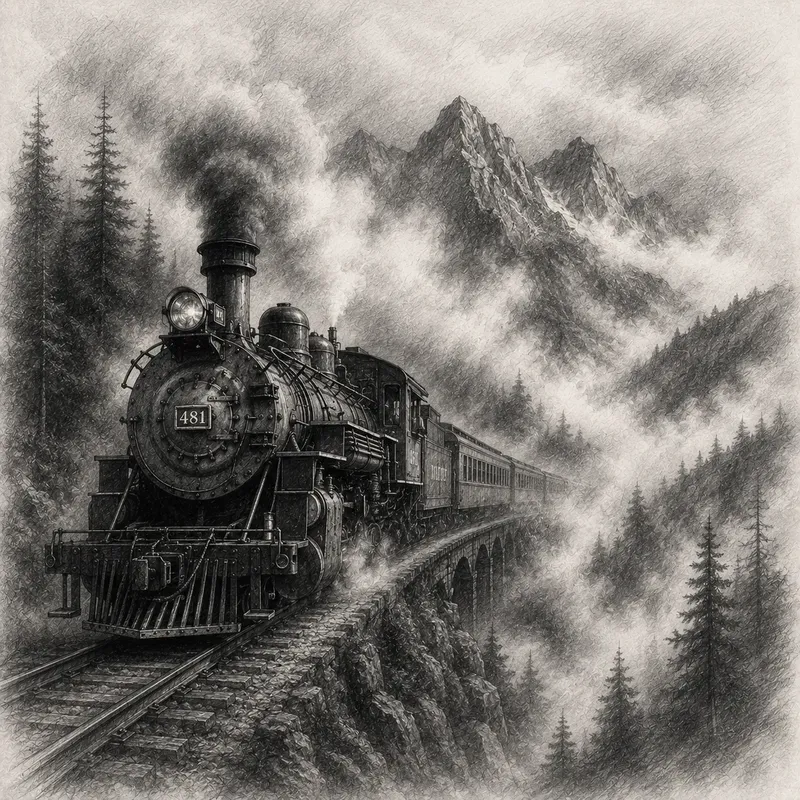 Dramatic Pencil Sketch Art