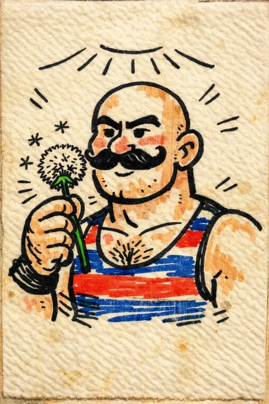 Felttip Character Napkin Doodles