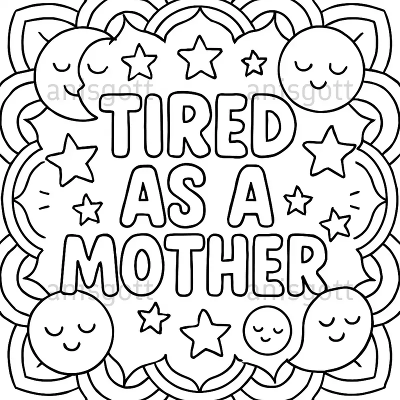 Funny Mom Life Quotes Coloring Pages