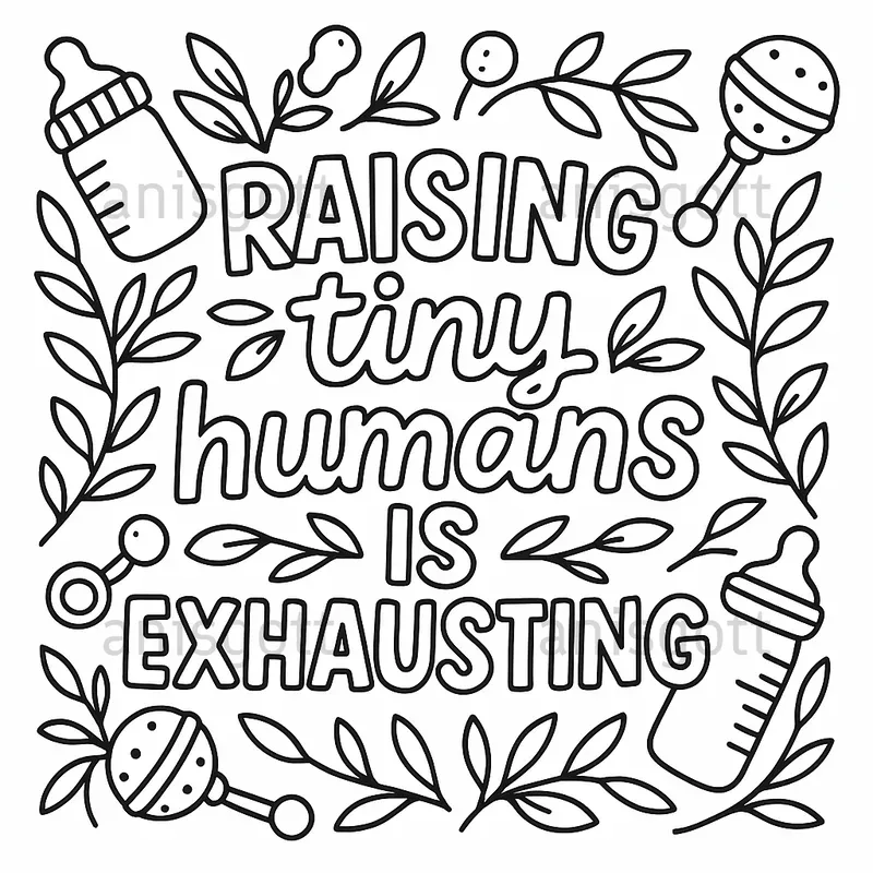 Funny Mom Life Quotes Coloring Pages