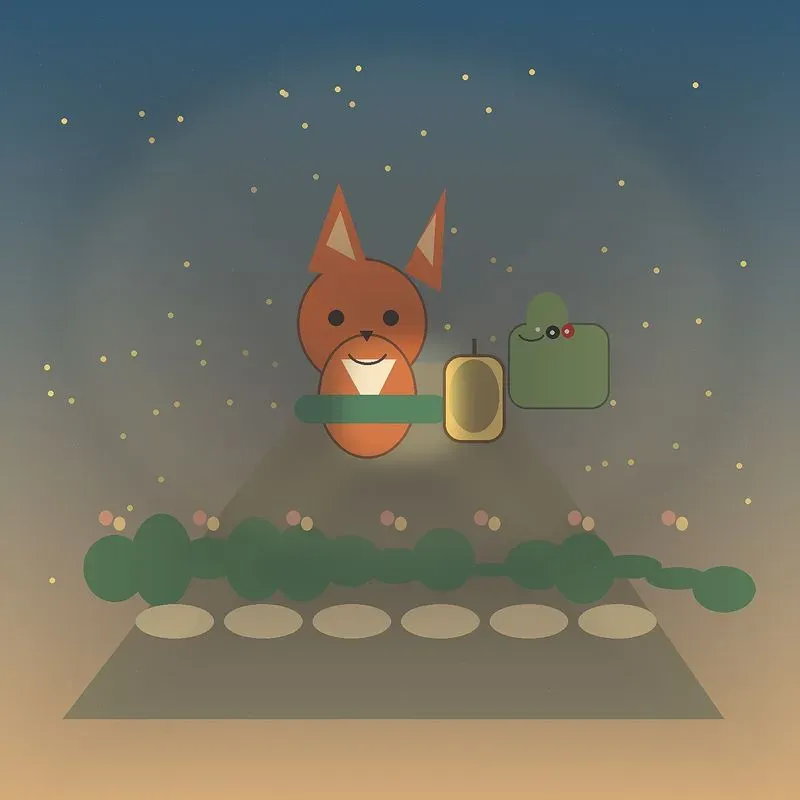 Cozy Animal Storybook Art