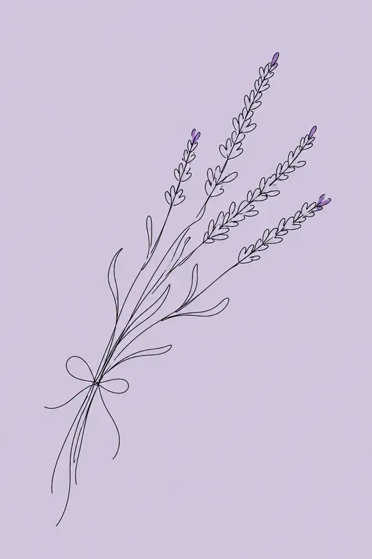 Botanical Lines Minimalist Line Art