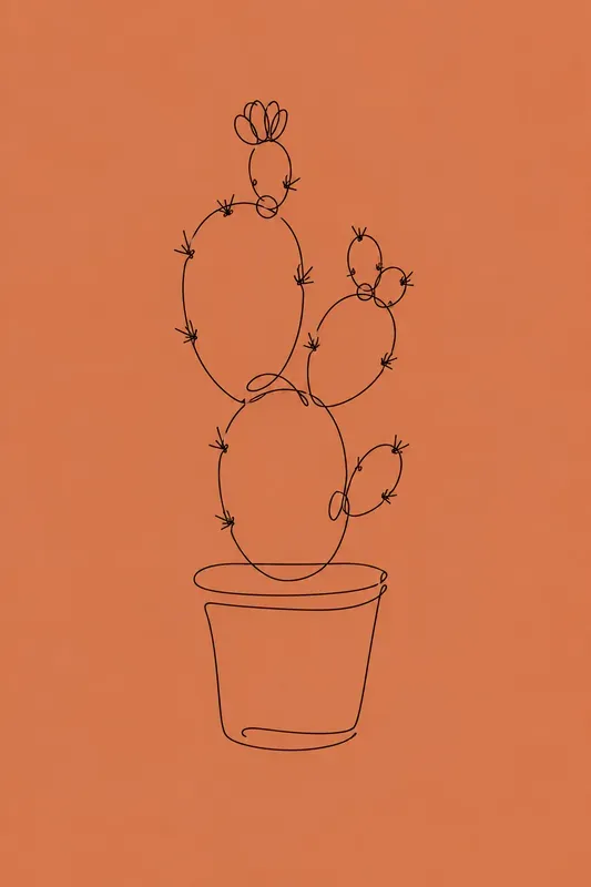 Botanical Lines Minimalist Line Art
