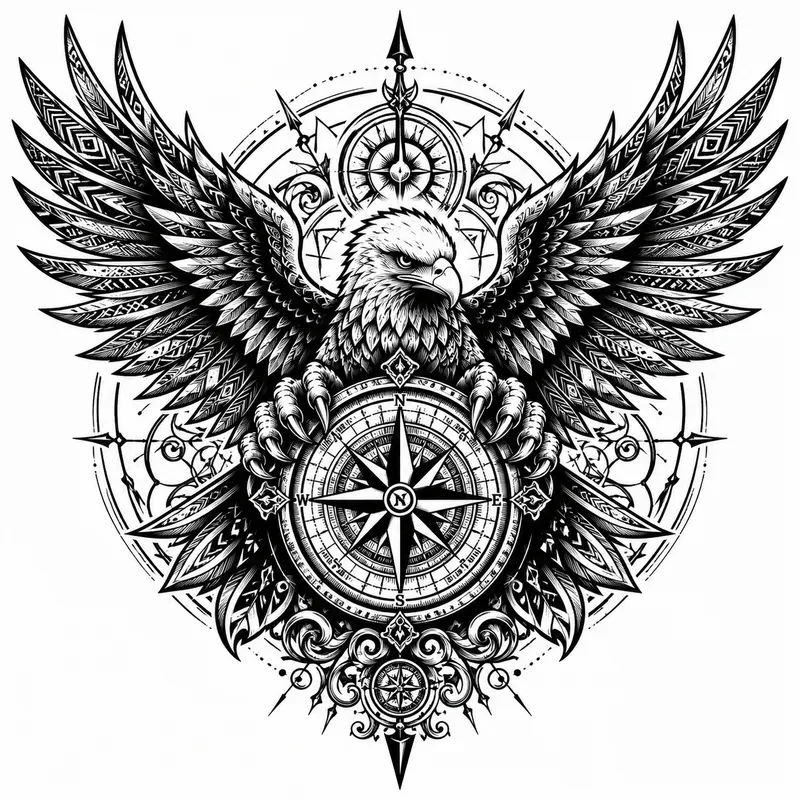 Tribal Blackwork Emblem Generator