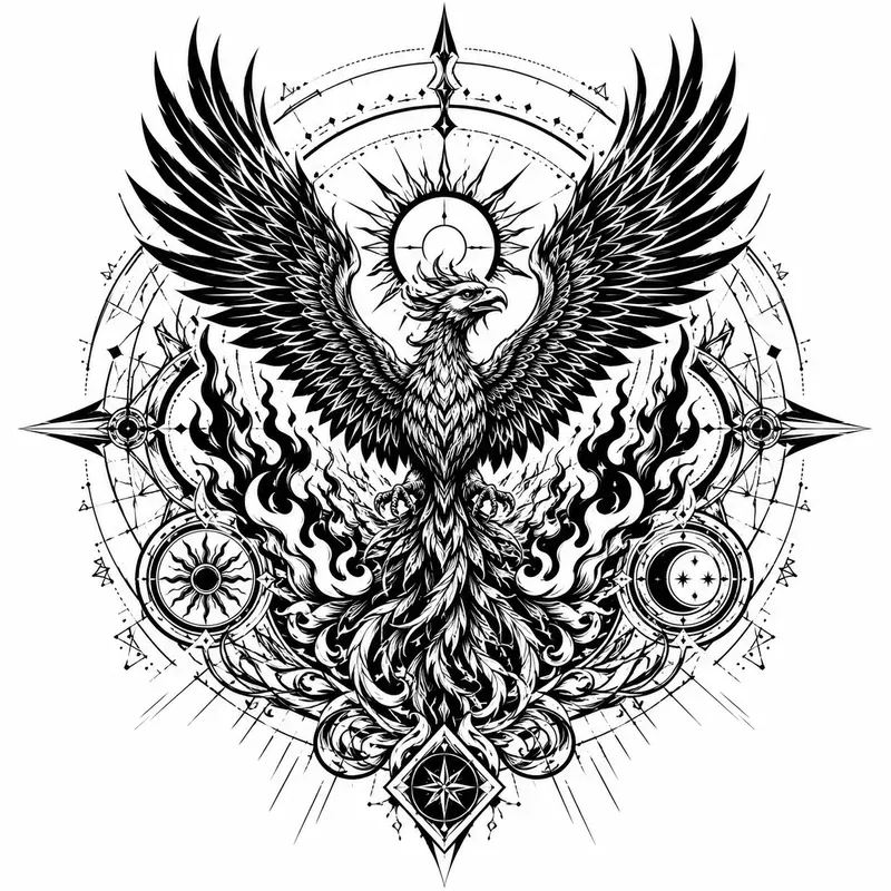 Tribal Blackwork Emblem Generator